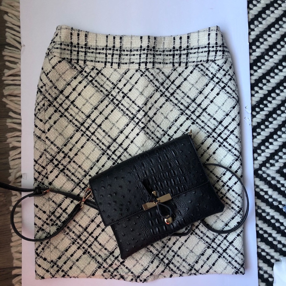 Classic Wool Tweed Skirt